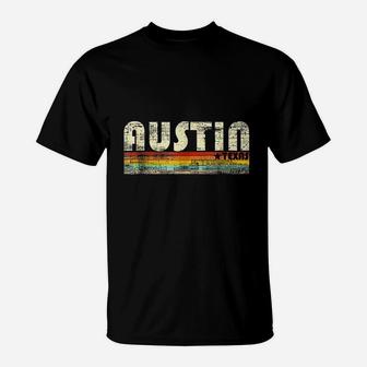 Austin Texas Vintage Retro Austin T-Shirt - Seseable