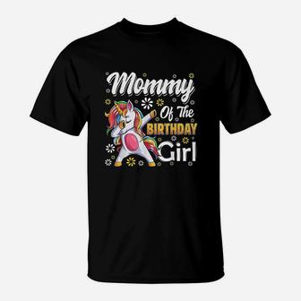 Awesome Dabbing Unicorn Birthday Mommy Family Matching T-Shirt - Seseable