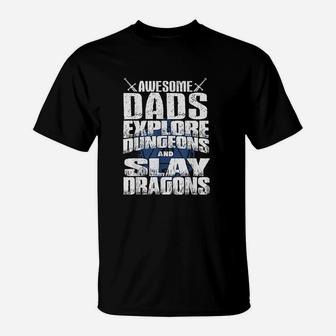 Awesome Dads Explore Dungeons, best christmas gifts for dad T-Shirt - Seseable