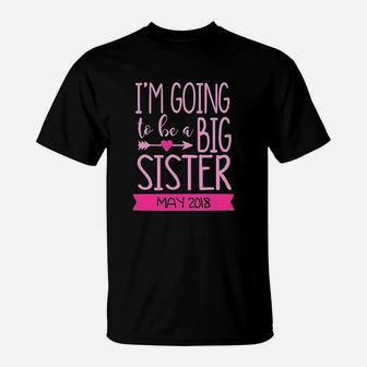 Baby Girls I Am Going To Be A Big Sister T-Shirt - Seseable