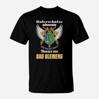 Bad Bleiberg Stolz T-Shirt, Herren Adler Wappen mit Mächtigem Spruch - Seseable