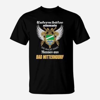 Bad Mitterndorf Stolz T-Shirt, Adler Motiv & Starker Spruch - Seseable