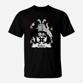Baker Family Crest / Coat Of Arms British Family Crests T-Shirt - Seseable