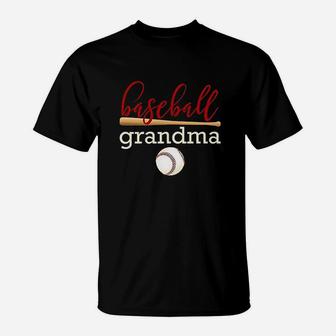 Baseball Grandma Family Baseball T-Shirt - Seseable
