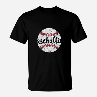 Baseball Mom Cute Baseball T-Shirt - Seseable