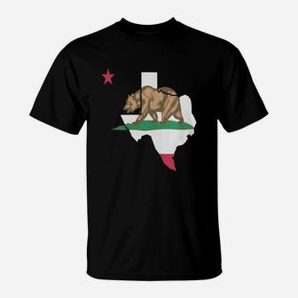 Bear California Pride Flag T-Shirt - Seseable