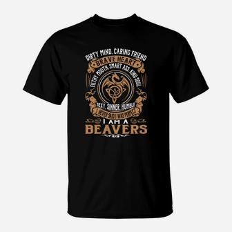 Beavers Brave Heart Dragon Name Shirts T-Shirt - Seseable