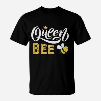 Beekeeper Queen Bee Cute Bees Honey Lover Queen Bee T-Shirt - Seseable