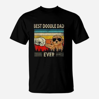 Best Doodle Dad Ever Goldendoodle Dog Dad Gift Fathers Day T-Shirt - Seseable