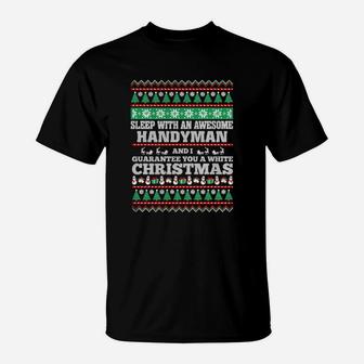 Best Family Jobs Gifts, Funny Works Gifts Ideas Sleep With Awesome Handyman T-Shirt - Seseable