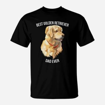 Best Golden Retriever Dad Ever Retriever Dog Mens T-Shirt - Seseable