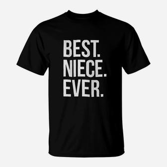 Best Niece Ever Family Relative Aunt Uncle Youth T-Shirt - Seseable