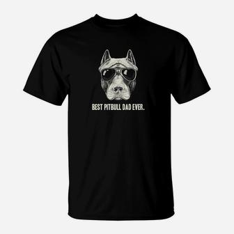 Best Pitbull Dad Ever Fathers Day Gifts Dog Lover T-Shirt - Seseable