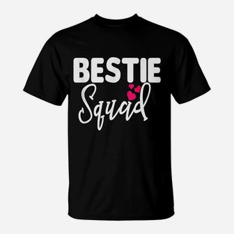 Bestie Squad Bff Friend Crew Hearts, best friend gifts T-Shirt - Seseable