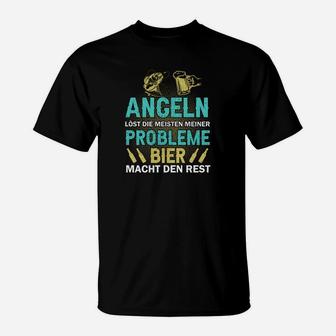 Bier Macht Den Rest Fishing T-Shirt - Seseable