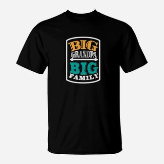 Big Grandpa Big Family Grandfather Funny Fathers Day Men Premium T-Shirt - Seseable