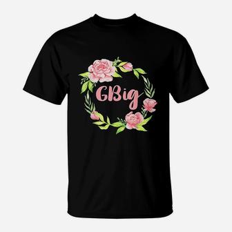 Big Little Greek Family Reveal Sorority Floral T-Shirt | Seseable UK