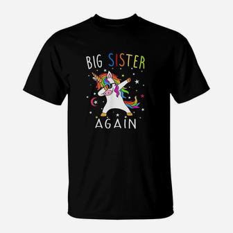 Big Sister Again Sibling Older Daughter T-Shirt - Seseable