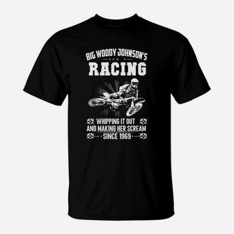 Big Woody Johnson's Motocross T-Shirt - Seseable