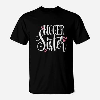 Bigger Sister Family Tribe Matching Daughter Kids T-Shirt - Seseable