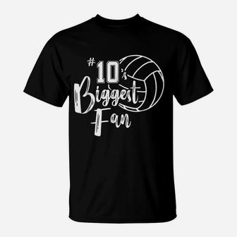 Biggest Fan Volleyball Mom Volleyball Dad T-Shirt - Seseable