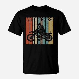 Bike Love Motocross Vintage Dirt Bike Retro T-Shirt - Seseable