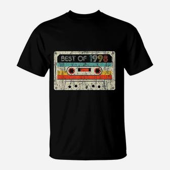 Birthday Gifts Vintage Best Of 1998 Retro Cassette Tape T-Shirt - Seseable