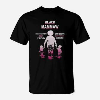 Black Month History Black Mammaw Grandchildren Best Friend Family Love Gift T-Shirt - Seseable