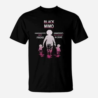 Black Month History Black Mimo Grandchildren Best Friend Family Love Gift T-Shirt - Seseable
