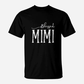 Blessed Mimi For Grandma Cute Women Mothers Day Gifts T-Shirt - Seseable