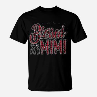 Blessed To Be Called Mimi Plaid Blessed Mama T-Shirt | Seseable CA