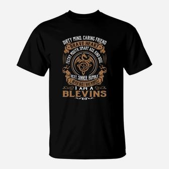 Blevins Brave Heart Dragon Name Shirts T-Shirt - Seseable
