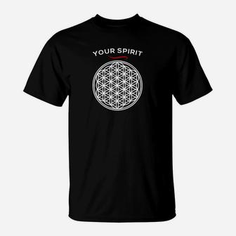 Blume Des Lebens Your Spirit T-Shirt - Seseable