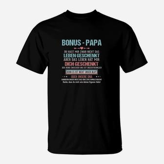 Bonus-Papa Dankbarkeit Herren T-Shirt, Liebesgeständnis Design - Seseable