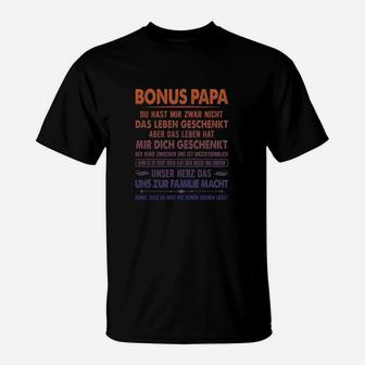 Bonus Papa T-Shirt mit liebevoller Botschaft, Geschenkidee - Seseable