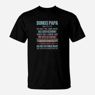 Bonus Papa T-Shirt mit Wertschätzungsbotschaft, Herren Tee - Seseable