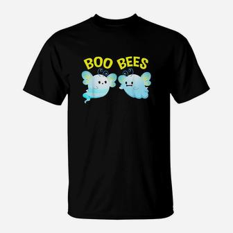 Boo Bees Couples Halloween Costume Gifts Funny Women Girls T-Shirt - Seseable
