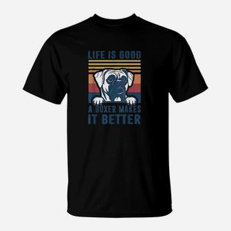 Boxer Dog Gifts Boxer Dog Dad Mom T-Shirt - Seseable