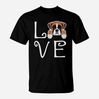 Boxer Love Dog Owner Boxer Puppy T-Shirt - Seseable