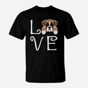 Boxer Love Dog Owner Boxer Puppy T-Shirt - Seseable