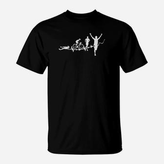 Breakdance Silhouetten Schwarzes T-Shirt, Streetdance Mode - Seseable