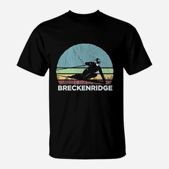 Breckenridge Ski Illustration Retro Vintage Breckenridge T-Shirt - Seseable