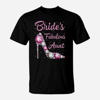 Brides Fabulous Aunt Happy Wedding Marry Vintage T-Shirt - Seseable
