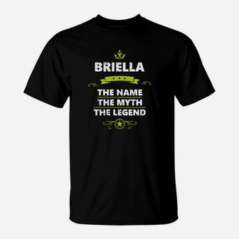 Briella Name Tshirt Guys Ladies Youth Tee Hoodies Sweat Shirt Vneck Unisex Names T-Shirt - Seseable