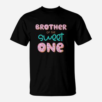 Brother Of Sweet One First Birthday Matching Family Donut T-Shirt - Seseable
