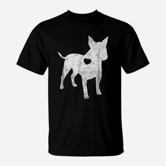 Bull Terrier I Love My Bull Terrier Dog Owner Lover T-Shirt - Seseable