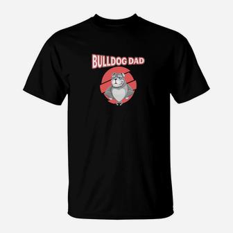 Bulldog Dad Funny Work Out Motivation Premium T-Shirt - Seseable