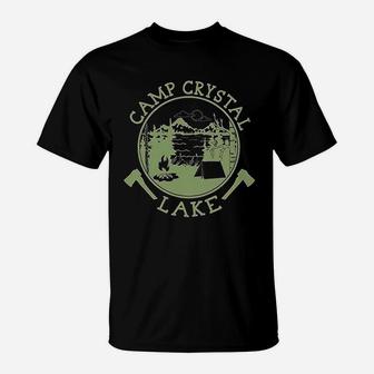 Camp Crystal Lake Counselor Horror Vintage T-Shirt - Seseable