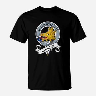 Campbell Clan Badge Scottish Clan Badges T-Shirt - Seseable