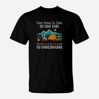 Camping Ein One Oma Zu Sein T-Shirt - Seseable